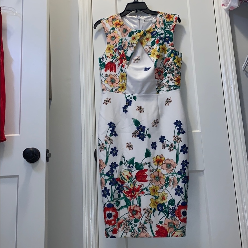 White Floral Dress